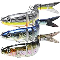 TRUSCEND Señuelos Pesca para Lubina Lucio Carpa- Pesca Accesorios- Cebo Swimbait de Hundimiento Lento- Kit de Pesca…
